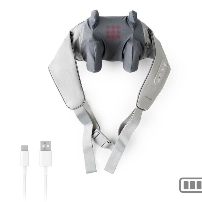 Masajeador de Cuello y Espalda 6D Recargable Silax InnovaGoods 10 Masajeador de Cuello y Espalda 6D Recargable Silax InnovaGoods 10