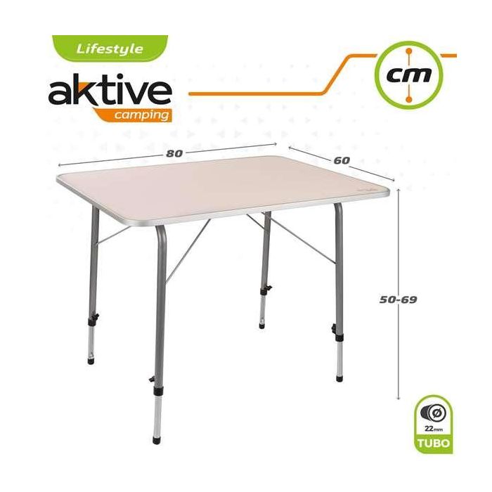 Mesa Aktive Plegable De acampada 80 x 69 x 60 cm 1