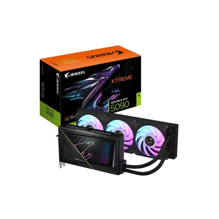 Gigabyte AORUS 9VN5090AW-00-G10 Tarjeta Gráfica GeForce RTX 5090 Xtreme WaterForce 32GB GDDR7 Refrigeración Líquida AIO 360mm Gigabyte AORUS 9VN5090AW-00-G10 Tarjeta Gráfica GeForce RTX 5090 Xtreme WaterForce 32GB GDDR7 Refrigeración Líquida AIO 360mm