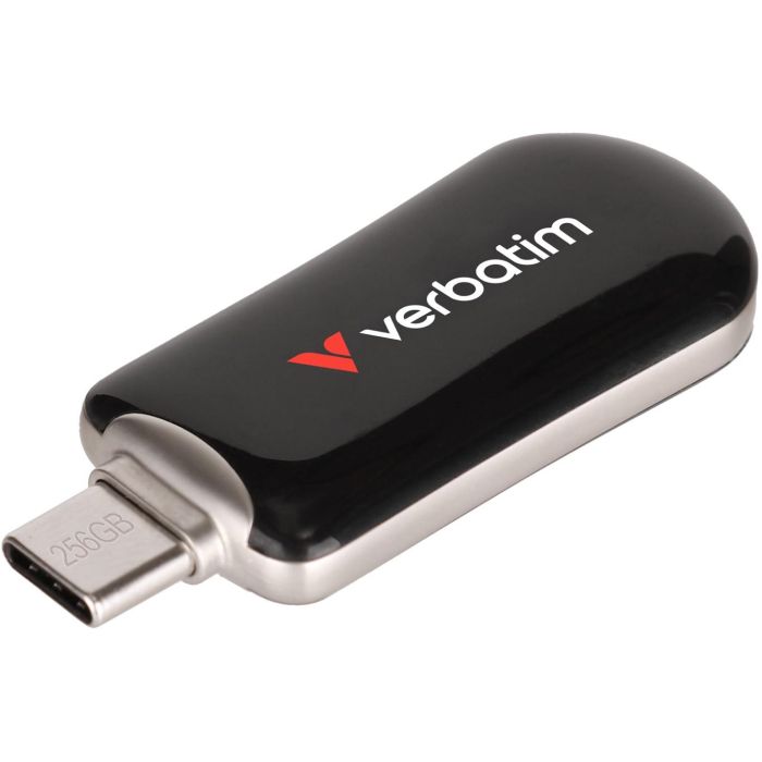 Verbatim 30226 Pendrive USB-C Plectra Black 256GB, USB 3.2 Gen 1 (3.1 Gen 1), hasta 100 MB/s 1 Verbatim 30226 Pendrive USB-C Plectra Black 256GB, USB 3.2 Gen 1 (3.1 Gen 1), hasta 100 MB/s 1
