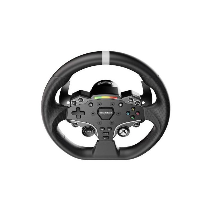 MOZA RACING RS052 Volante ESX para Xbox, 280mm, Aluminio, con 22 Botones programables e indicadores LED, Negro
