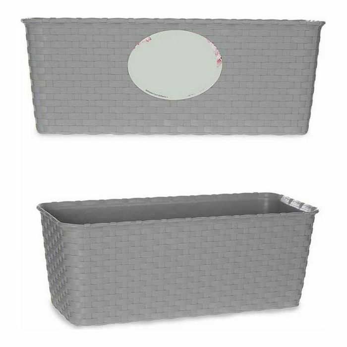 Jardinera Autorriego Stefanplast Gris Plástico 13 x 11 x 29 cm (12 Unidades) 1