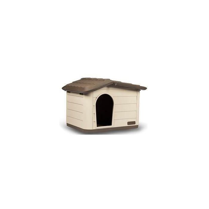 KERBL Casa de exterior para gatos - 60 x 51 x 41 cm - Moca y marrón - Plástico KERBL Casa de exterior para gatos - 60 x 51 x 41 cm - Moca y marrón - Plástico