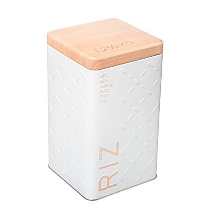 Nature Caja metálica para arroz Scandi nature 1250g - Blanco / beige 0 Nature Caja metálica para arroz Scandi nature 1250g - Blanco / beige 0