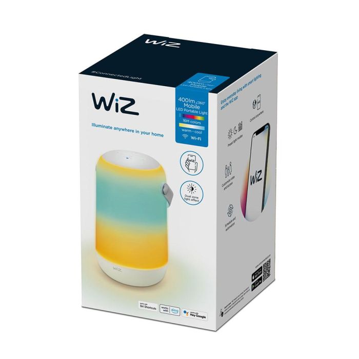 Wiz Lámpara de Mesa Gradient 929003211501 Conectada WiFi RGB Blanco y Color 400 Lúmenes Vida 25.000h IP20 1