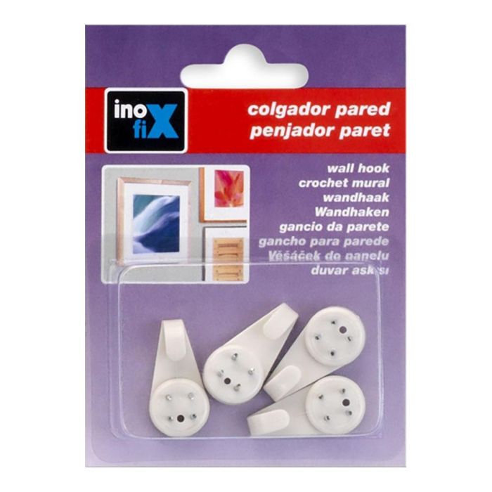 Colgador para cuadros. blanco 3002-2-000 (blister 4 unid.) inofix 1