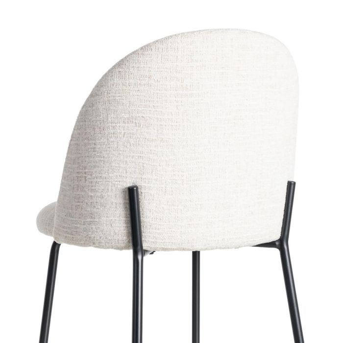Silla Crema Tejido-Metal Contract 49 X 48 X 80 cm
