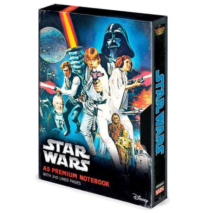 Cuaderno A5 premium VHS Star Wars 1