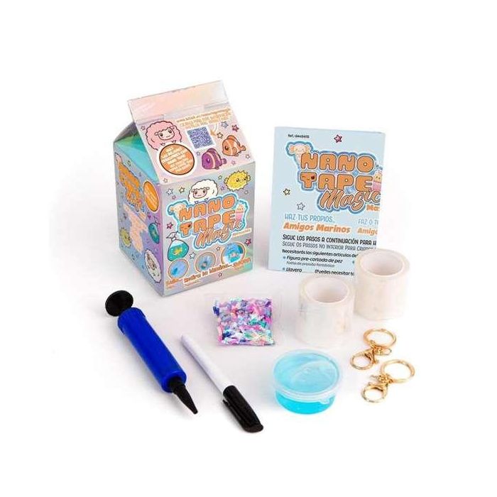 Juego nano tape magic mini - surtido nubes/mascotas. crea sin parar, llaveros, peces de colors, diseños con slime - modelos surtidos Juego nano tape magic mini - surtido nubes/mascotas. crea sin parar, llaveros, peces de colors, diseños con slime - modelos surtidos