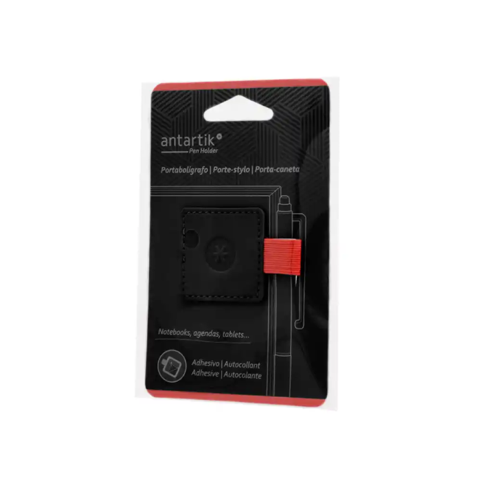Antartik Portaboligrafos Autoadhesivo para Cuaderno Note con Elástico hasta 15mm Grosor, Negro y Rojo 1 Antartik Portaboligrafos Autoadhesivo para Cuaderno Note con Elástico hasta 15mm Grosor, Negro y Rojo 1