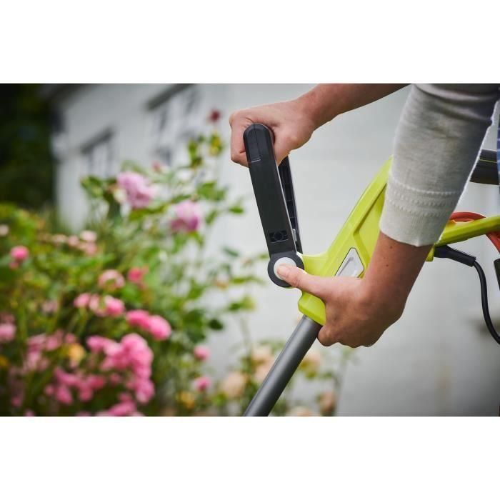 Recortadora - enderezadora de bordes 500 W - corte Ø 27 cm - 2 x hilo trenzado Ø 1,65 mm + 3 bobinas de hilo GRATIS 4 Recortadora - enderezadora de bordes 500 W - corte Ø 27 cm - 2 x hilo trenzado Ø 1,65 mm + 3 bobinas de hilo GRATIS 4
