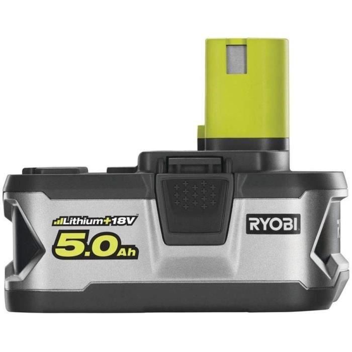 RYOBI 1 batería de litio + 18 V - 5.0 Ah 2 RYOBI 1 batería de litio + 18 V - 5.0 Ah 2