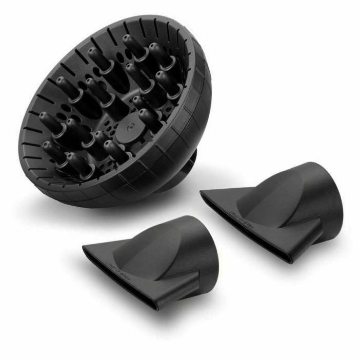 BaByliss 6719 Secador de Pelo Profesional 2200W Motor AC 115 km/h Iónico Difusor, 2 Boquillas, Aire Frío, 2 Temp/Vel 10