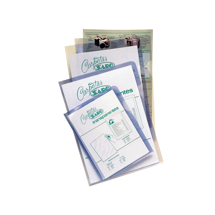 Saro Carpeta Dossier Uñero PVC Folio 280 mc Transparente 1