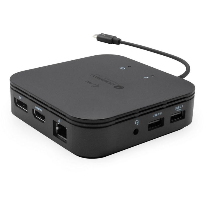 i-tec Thunderbolt 3 Travel Dock: Dual 4K Display (DP/HDMI), GLAN, USB 3.1 Gen2/2.0, Audio, Power Delivery 60W