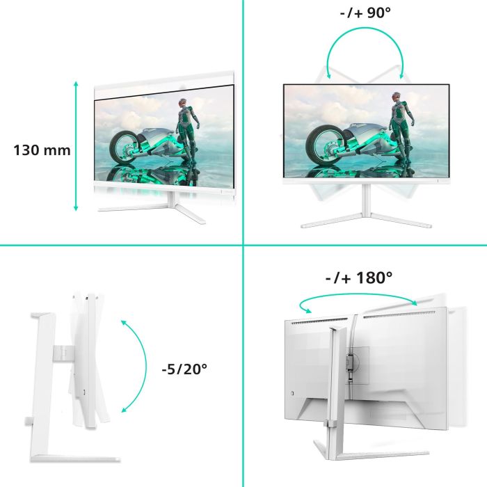 Philips 27M2N3501PA/00 Monitor Gaming 27" QHD Fast IPS 1 ms 260 Hz HDMI DisplayPort Blanco 6 Philips 27M2N3501PA/00 Monitor Gaming 27" QHD Fast IPS 1 ms 260 Hz HDMI DisplayPort Blanco 6