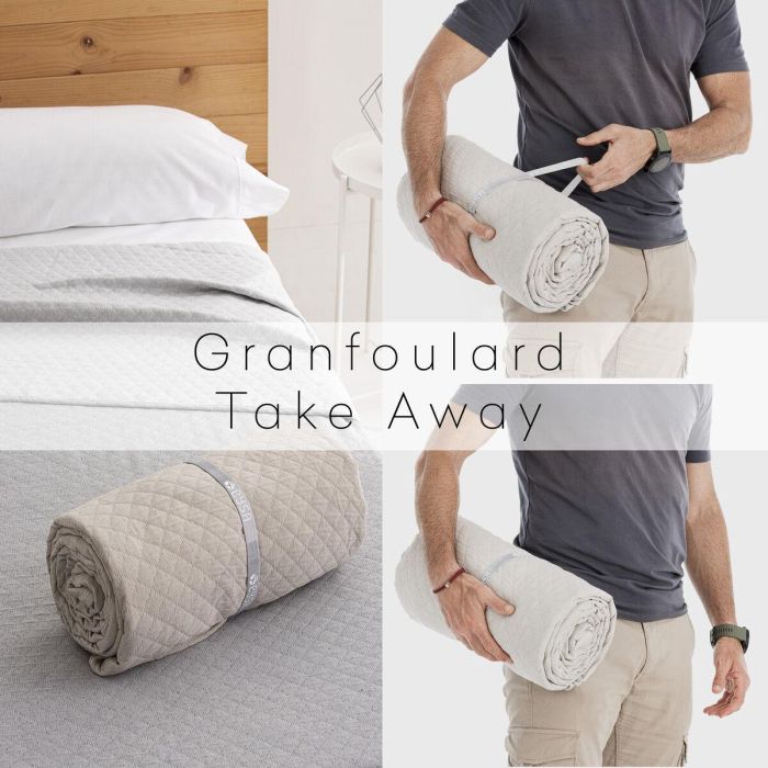 Cubre sofá Eysa SILVER Marrón claro 400 x 270 cm Reversible 1