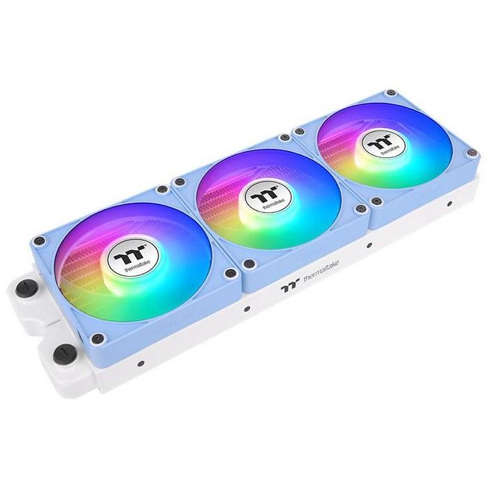 Thermaltake CL-F196-PL12BU-A Ventilador de Refrigeración Carcasa PC 12 cm Azul 68 CFM Pack 3 Unidades Rodamiento Hidráulico 2