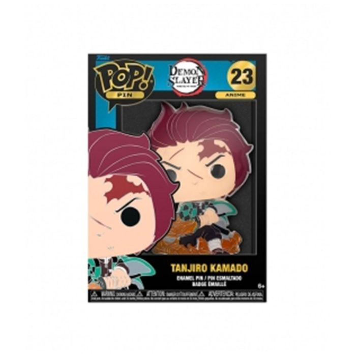 Loungefly Funko Pop Pin Demon Slayer - Tanjiro Kamado, Chapa de Metal Esmaltado, 10 cm 2 Loungefly Funko Pop Pin Demon Slayer - Tanjiro Kamado, Chapa de Metal Esmaltado, 10 cm 2