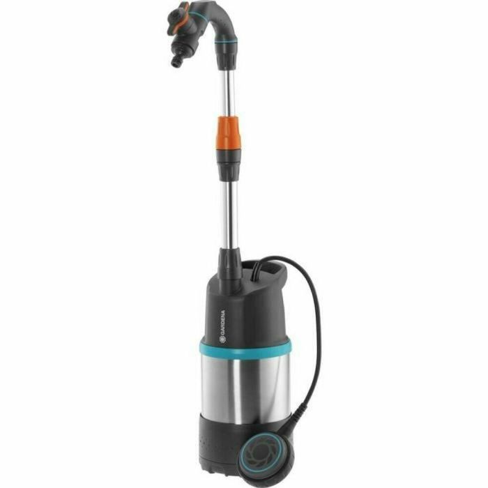 Gardena 4700/2 Bomba para Colector de Agua de Lluvia con Sensor, Tubo Telescópico y Protección Seco en Acero Inoxidable – Compatible IBC 150mm