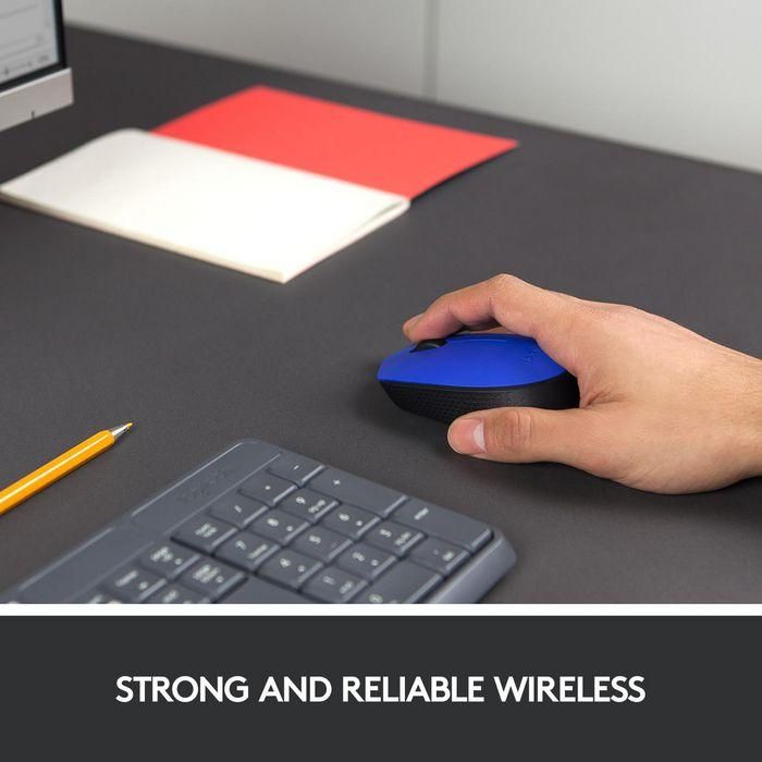 Logitech M171 Wireless Mouse, RF Wireless, Alkaline, Blue 5 Logitech M171 Wireless Mouse, RF Wireless, Alkaline, Blue 5