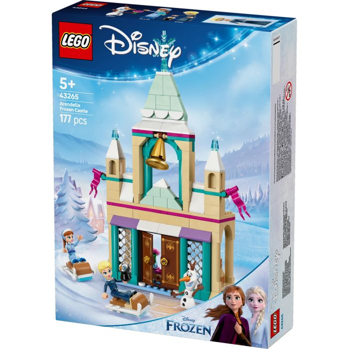 LEGO 43265 Castillo Helado de Arendelle Disney Frozen, con Elsa, Anna, Olaf y 2 trineos. Juguete de Construcción con puertas que se abren y alcoba. 10