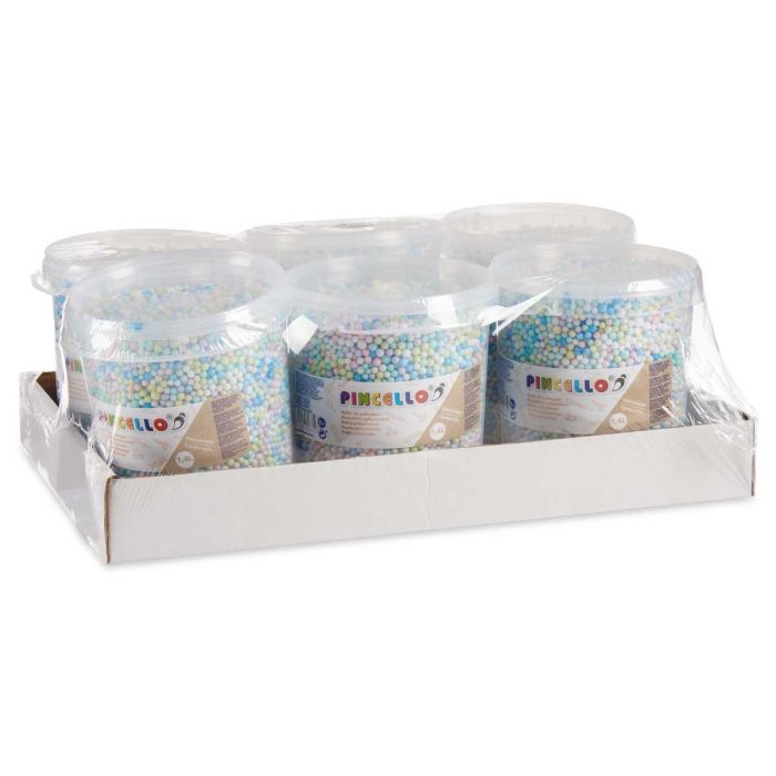 Bote de Bolas de Poliespan Multicolor Pincello 13.5x14x14.5 cm (6 Unidades) 2 Bote de Bolas de Poliespan Multicolor Pincello 13.5x14x14.5 cm (6 Unidades) 2