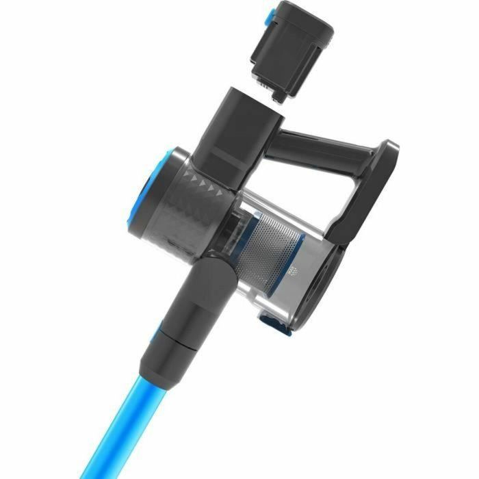 Arthur Martin AM0202AC - Aspiradora escoba inalámbrica 150W, 40 min, 2 baterías extraíbles, Cepillo motorizado LED, 0.7L, Azul 2