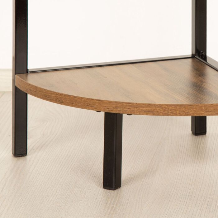 Estantería Max Home Negro Hierro Madera MDF 24 x 80 x 24 cm 2 Estantería Max Home Negro Hierro Madera MDF 24 x 80 x 24 cm 2