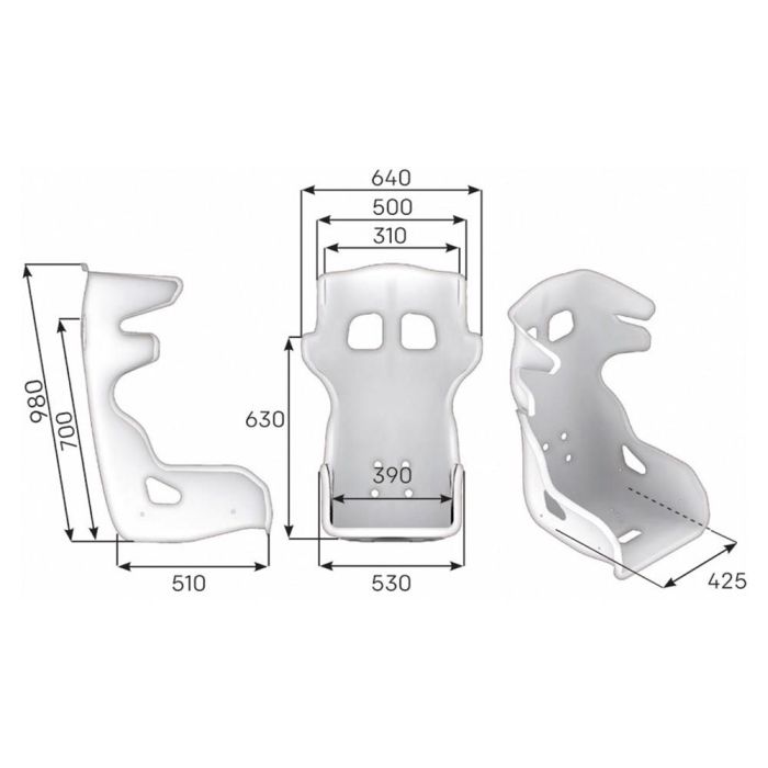 Asiento Racing Omp Hte Evo XL Vtr Fia 8855-2021Negro OMPHA0-0904-A01-071 1