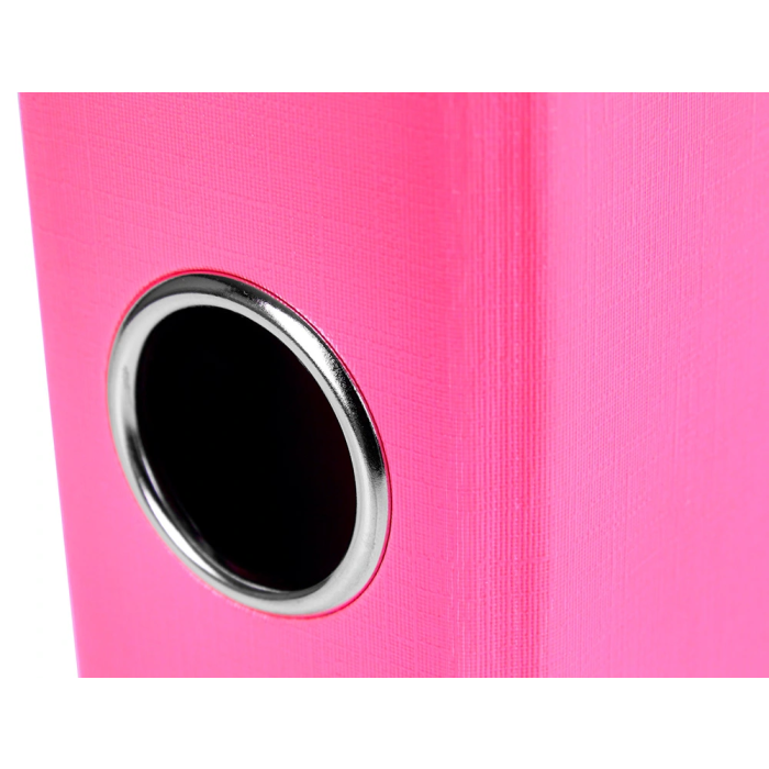 Liderpapel Archivador de Palanca Folio Documenta Forrado PVC Rado Lomo 52 mm Rosa con Compresor Metálico 5