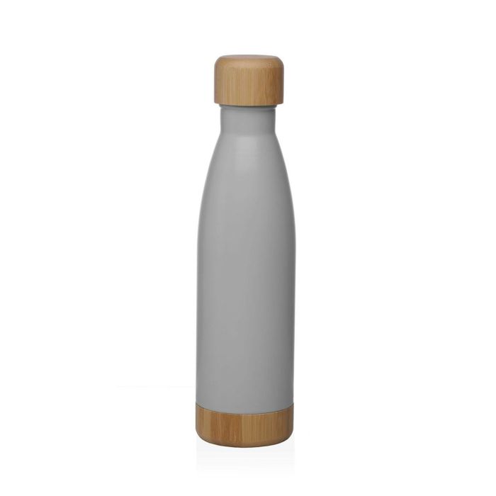 Botella de Agua Versa Gris Acero 500 ml 7 x 27 x 7 cm