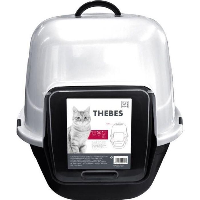 M Pets Arenero Cerrado Thebes para Gatos y Gatitos - 62x53x58 cm - Blanco y Negro 0 M Pets Arenero Cerrado Thebes para Gatos y Gatitos - 62x53x58 cm - Blanco y Negro 0