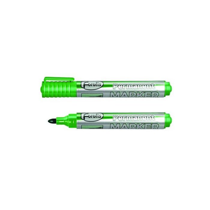 Marcador Permanente Forofis 270 Conico Verde (Set de 12)