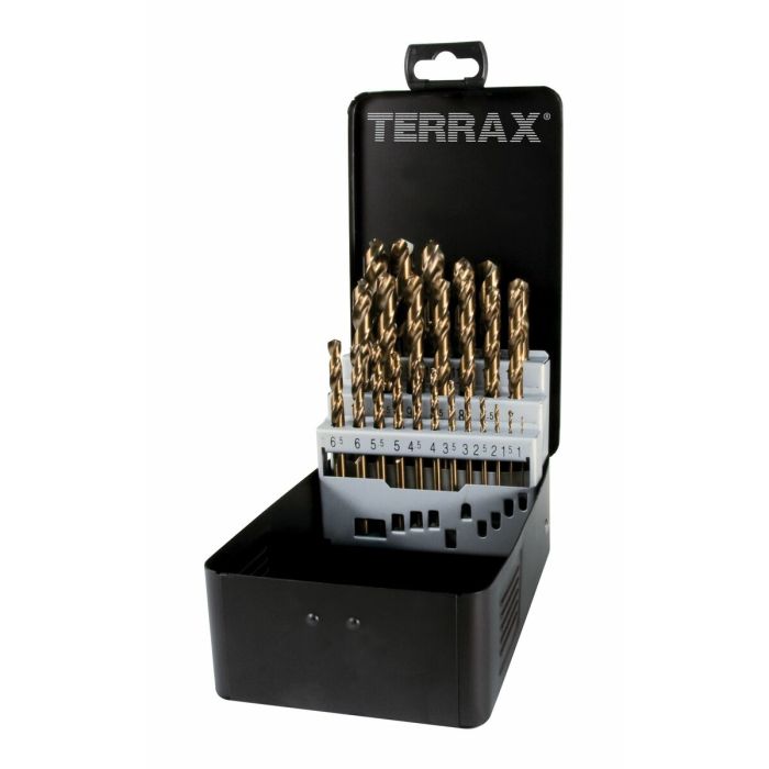 Set de brocas TERRAX Estuche DIN 338 25 Piezas 19 piezas 1 Set de brocas TERRAX Estuche DIN 338 25 Piezas 19 piezas 1