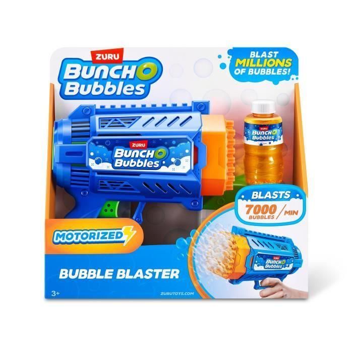 Pistola de burbujas - ZURU - Bubble Blaster Medium - 125 ml incluido - 7000 burbujas/min - Bandeja incluida Pistola de burbujas - ZURU - Bubble Blaster Medium - 125 ml incluido - 7000 burbujas/min - Bandeja incluida