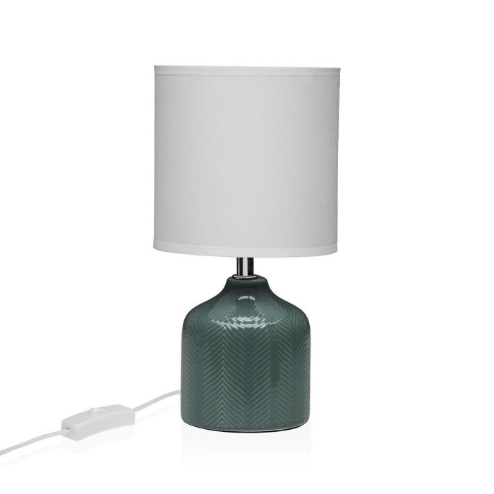 Lámpara Lyra Verde Versa 14x28 cm - Cerámica y Textil (2 Unidades)