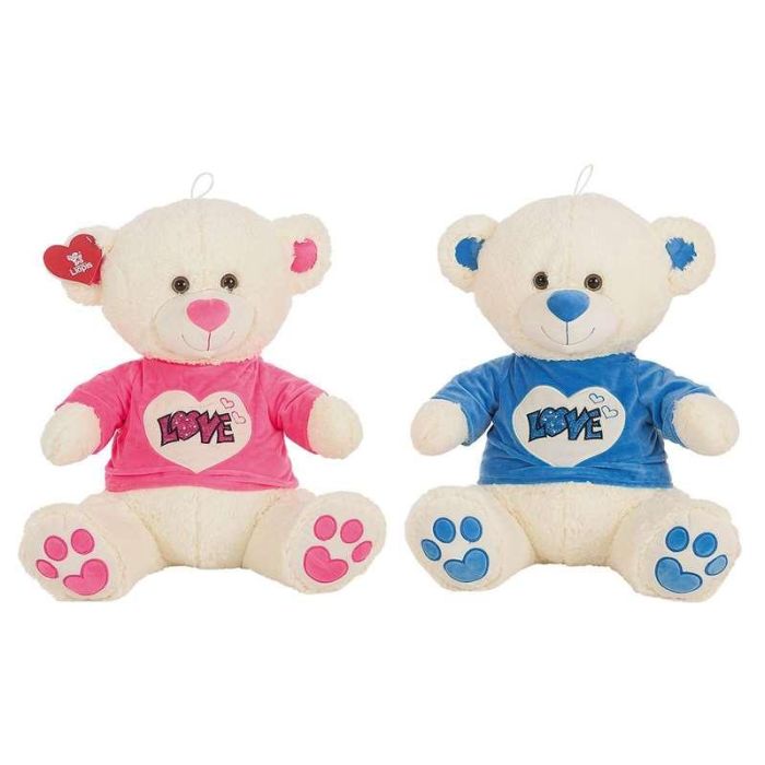 Peluche oso camiseta love purpurina 70 cm 1 Peluche oso camiseta love purpurina 70 cm 1