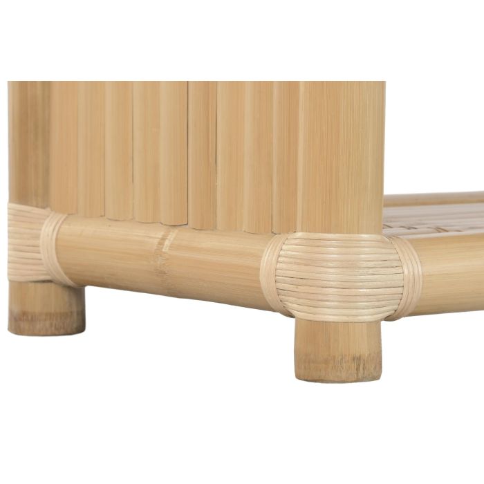 DKD Home Decor Consola Tropical Bambú y Ratán Natural 52 x 75 x 140 cm 3 Cajones 6
