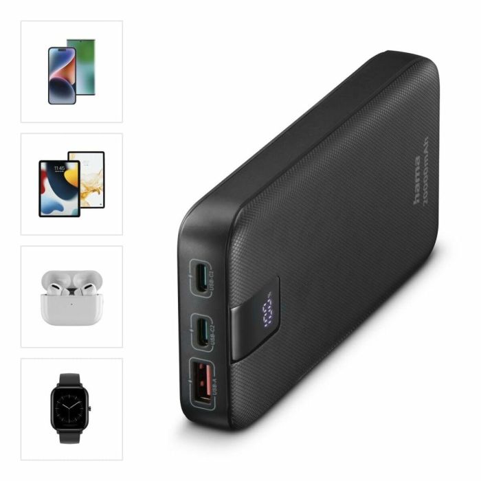 Batería para Portátil Hama 00201719 Antracita 20000 mAh 19 Batería para Portátil Hama 00201719 Antracita 20000 mAh 19