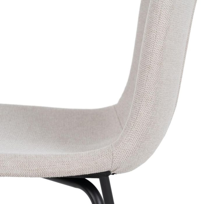 Silla Crema Tejido-Metal Salón 44 X 55 X 82 cm