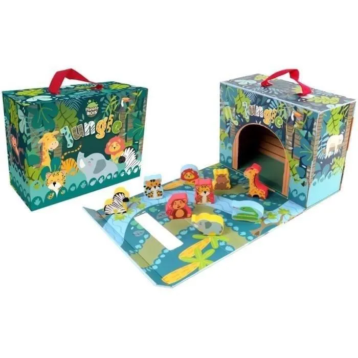 Planete Bois PLA3301040302466 Safari Playhouse Juego Infantil FSC 10 Piezas A Partir de 18 Meses Planete Bois PLA3301040302466 Safari Playhouse Juego Infantil FSC 10 Piezas A Partir de 18 Meses