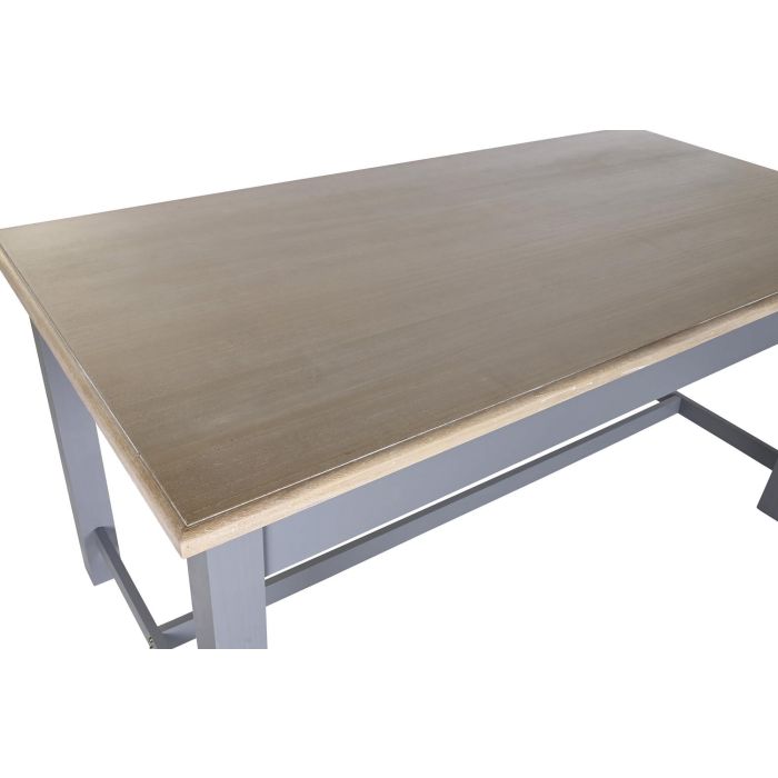 DKD Home Decor Mesa Comedor Victoria Tradicional Gris Natural 81.5 x 78 x 161.5 cm 1