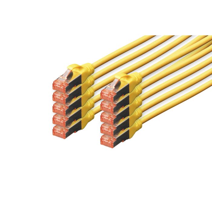 Cable de Red Rígido UTP Categoría 6 Digitus by Assmann DK-1644-0025-Y-10 Amarillo 25 cm