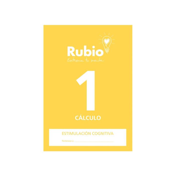 Cuaderno Rubio Entrena Tu Mente Estimulacion Cognitiva Calculo 1 5 unidades 1