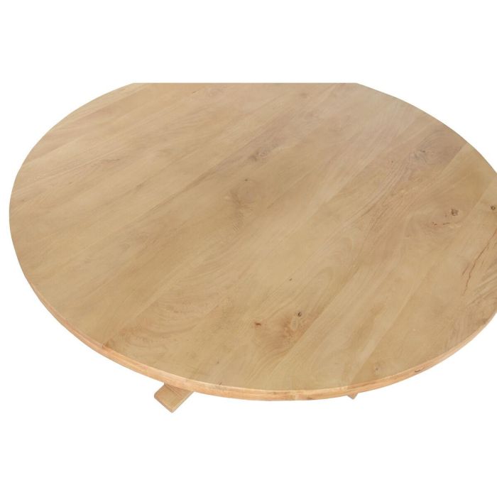Mesa de Comedor Home ESPRIT Natural Madera 150 x 150 x 76 cm 7 Mesa de Comedor Home ESPRIT Natural Madera 150 x 150 x 76 cm 7