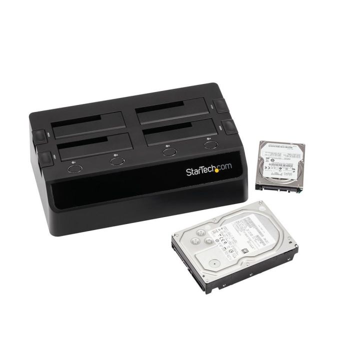 StarTech.com Docking Station 4 Bahías USB 3.0 para Discos Duros SATA de 2.5"/3.5" a 5Gbps, compatible con SATA III 6Gbps 3
