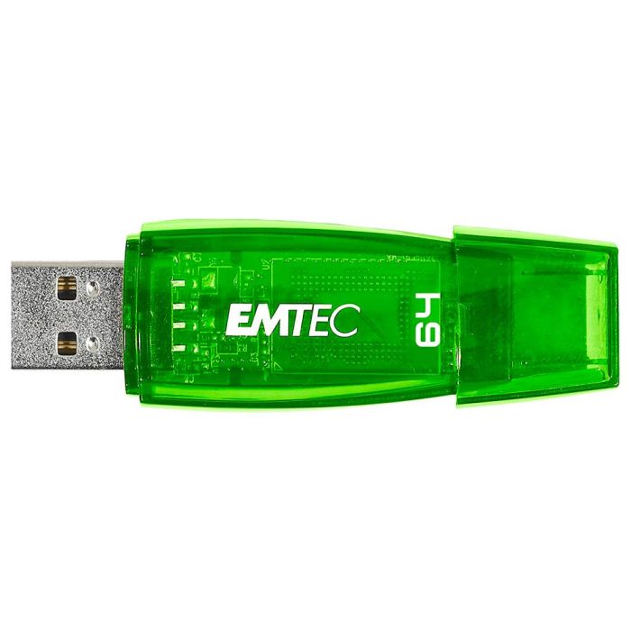 Memoria Usb Emtec Flash C410 64 grb 2.0 Verde 1