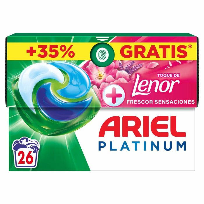 Ariel Platinum Sensaciones 3en1 - Detergente en cápsulas para lavadora - 26 cápsulas, disolución rápida, combate manchas y olores 0 Ariel Platinum Sensaciones 3en1 - Detergente en cápsulas para lavadora - 26 cápsulas, disolución rápida, combate manchas y olores 0