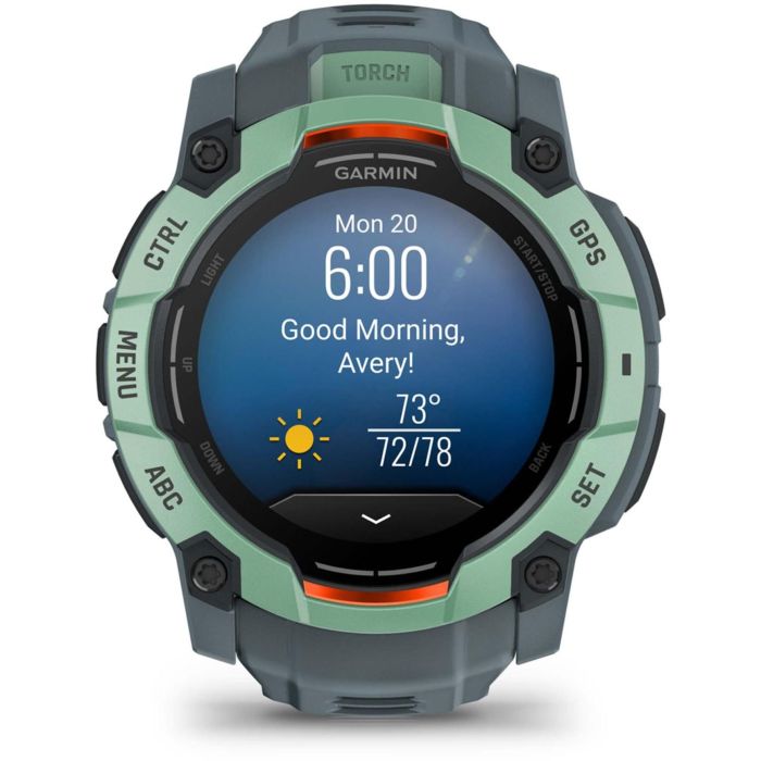 Garmin Instinct 3 AMOLED Smartwatch 50mm twilight/neo tropic con GPS y pantalla táctil 8